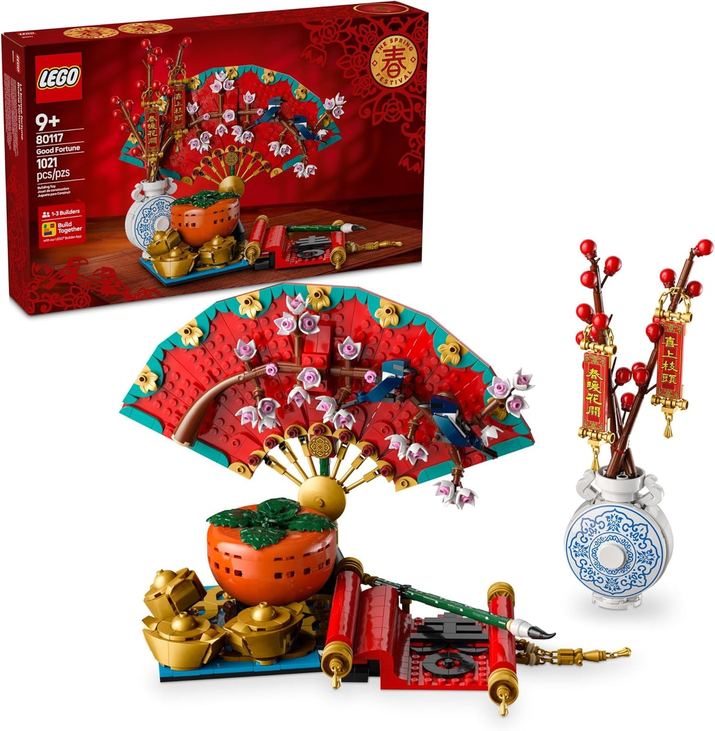 LEGO 80117 Spring Festival Good Fortune Building Set (1021 Pieces)