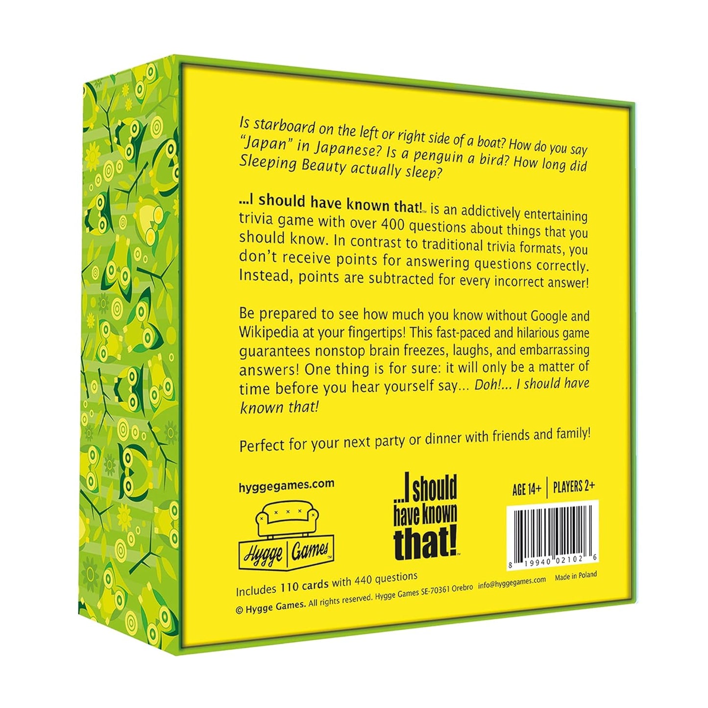 I should have known that! Board Game