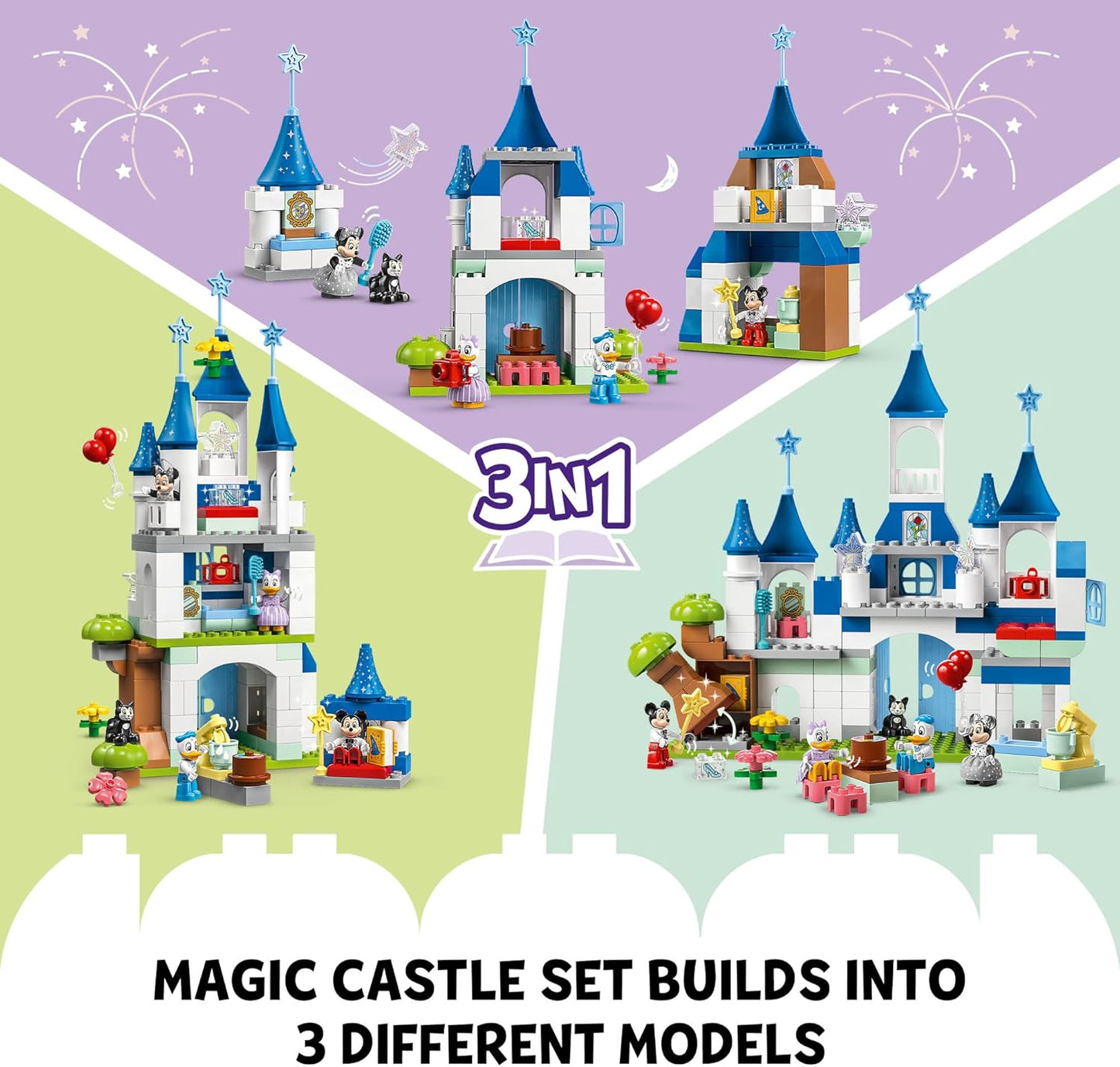LEGO 10998 DUPLO Disney 3 in 1 Magic Castle Building Set (160 Pieces)