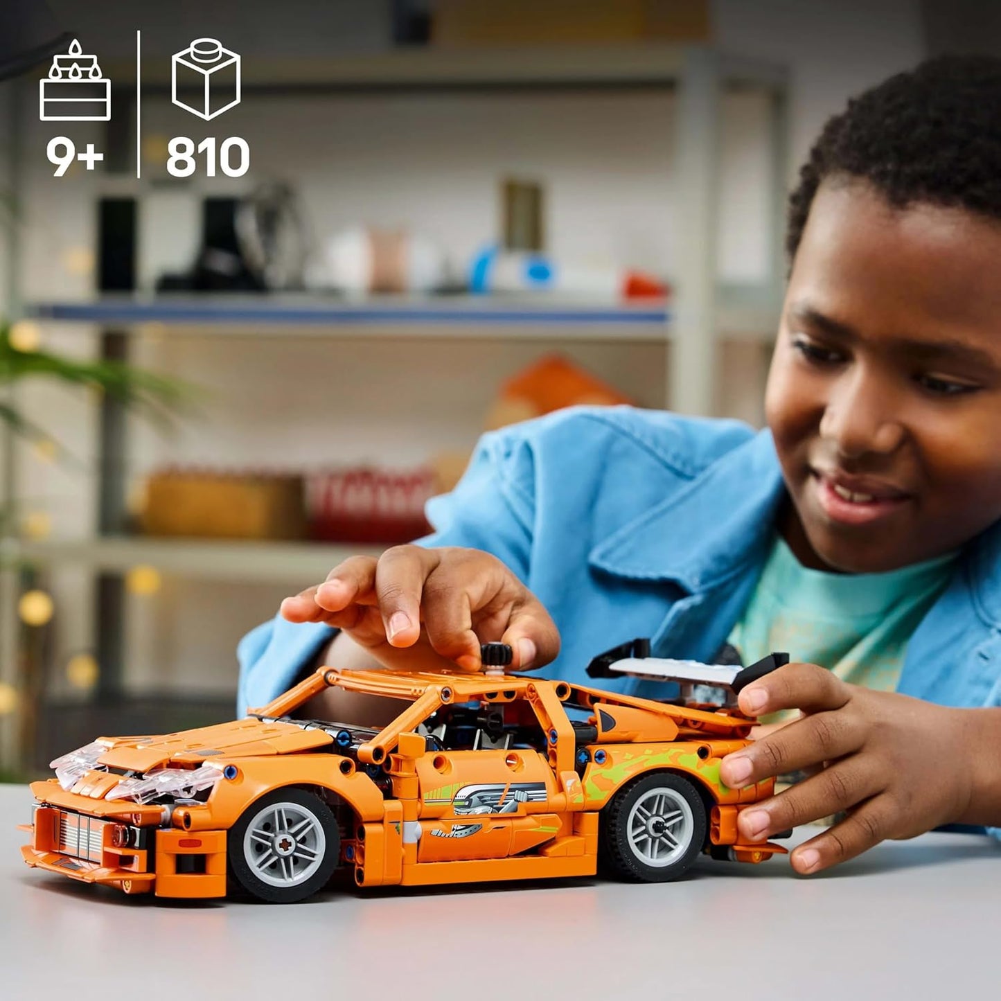 LEGO Technic Fast and Furious Toyota Supra MK4 Toy Car Model Kit 42204 Building Blocks Toys for 9+ Gift for Boys and Girls