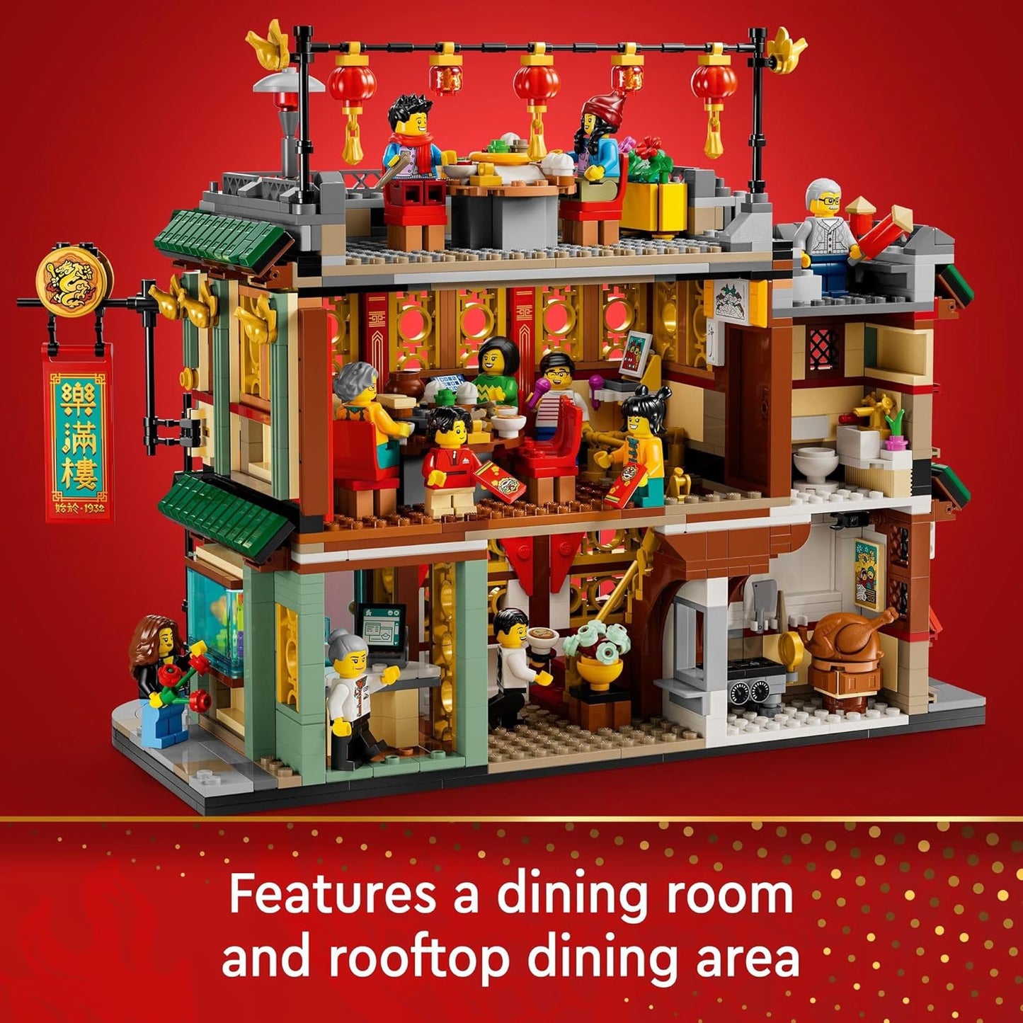 LEGO 80113 Spring Festival Family Reunion Celebration Restaurant Toy (1823 Pieces)