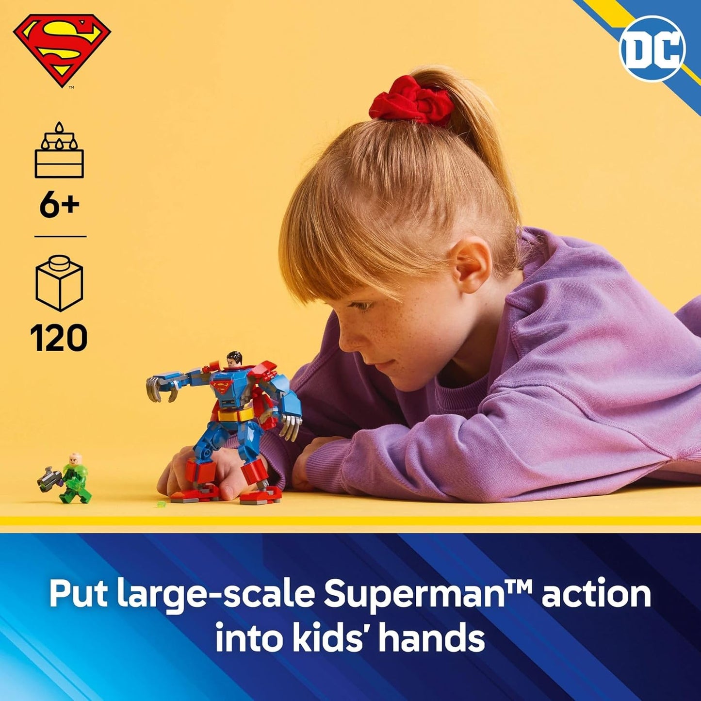 LEGO 76302 DC Superman Mech vs. Lex Luthor Building Set (120 Pieces)