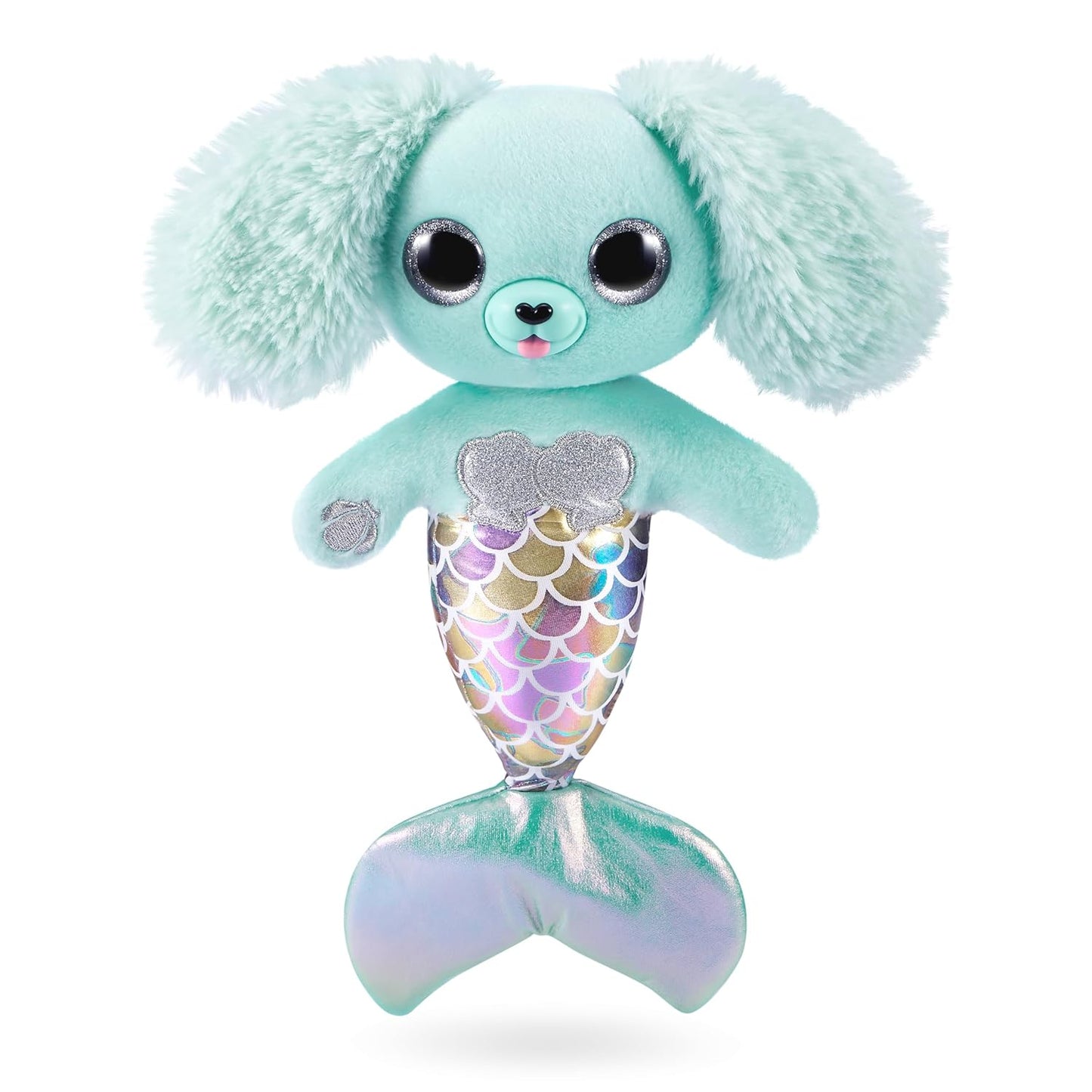 Pets Alive Furmaids by ZURU Mermaid Plush Interactive Light and Sound Girls Toy (Green Rabbit)