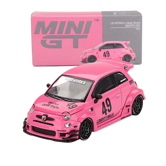 MINI GT ABARTH 595 LB-WORKS X ABAS WORKS PINK