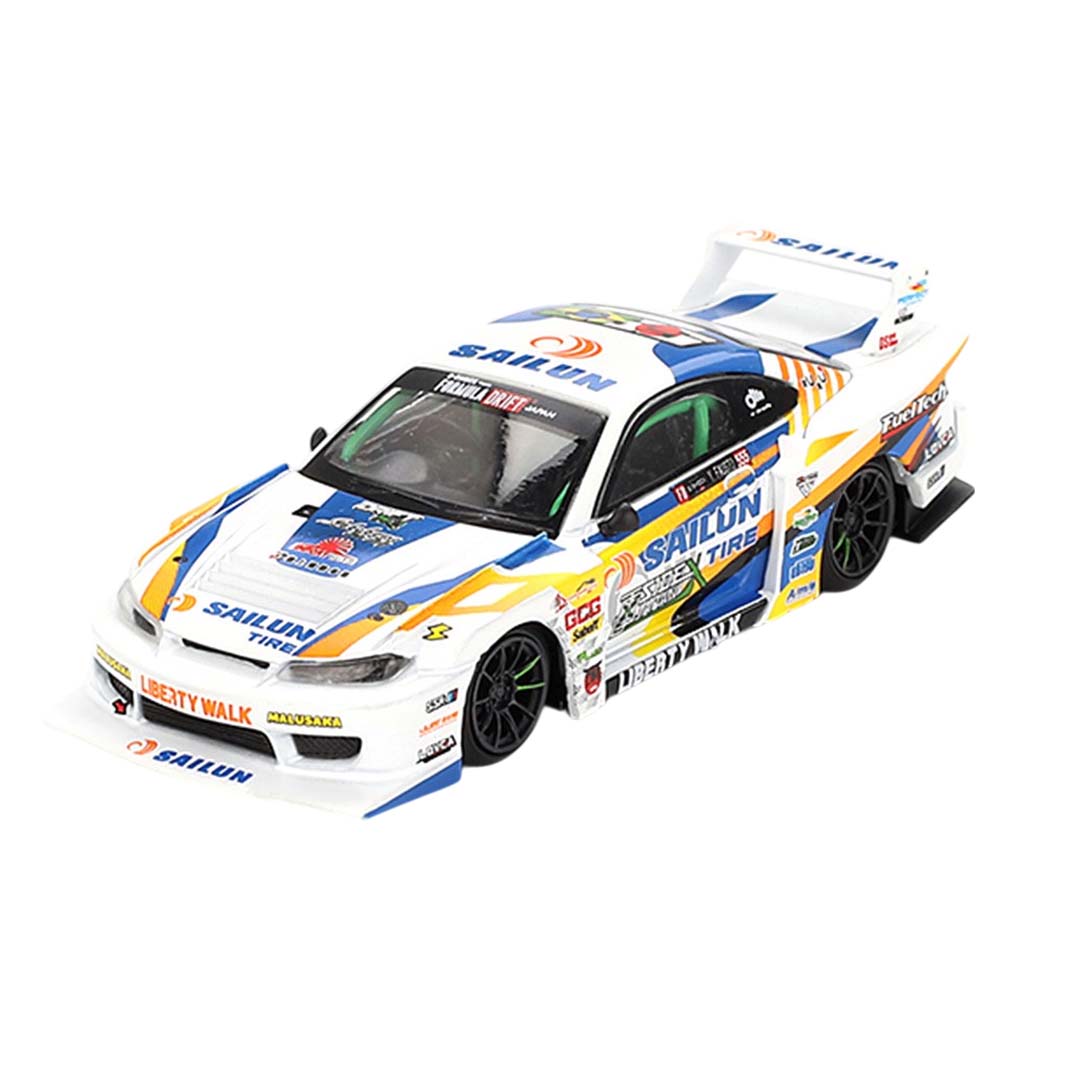 Mini GT 1:64 Nissan LB-Super Silhouette S15 Silvia #555 – 2023 Formula Drift Japan (RHD)