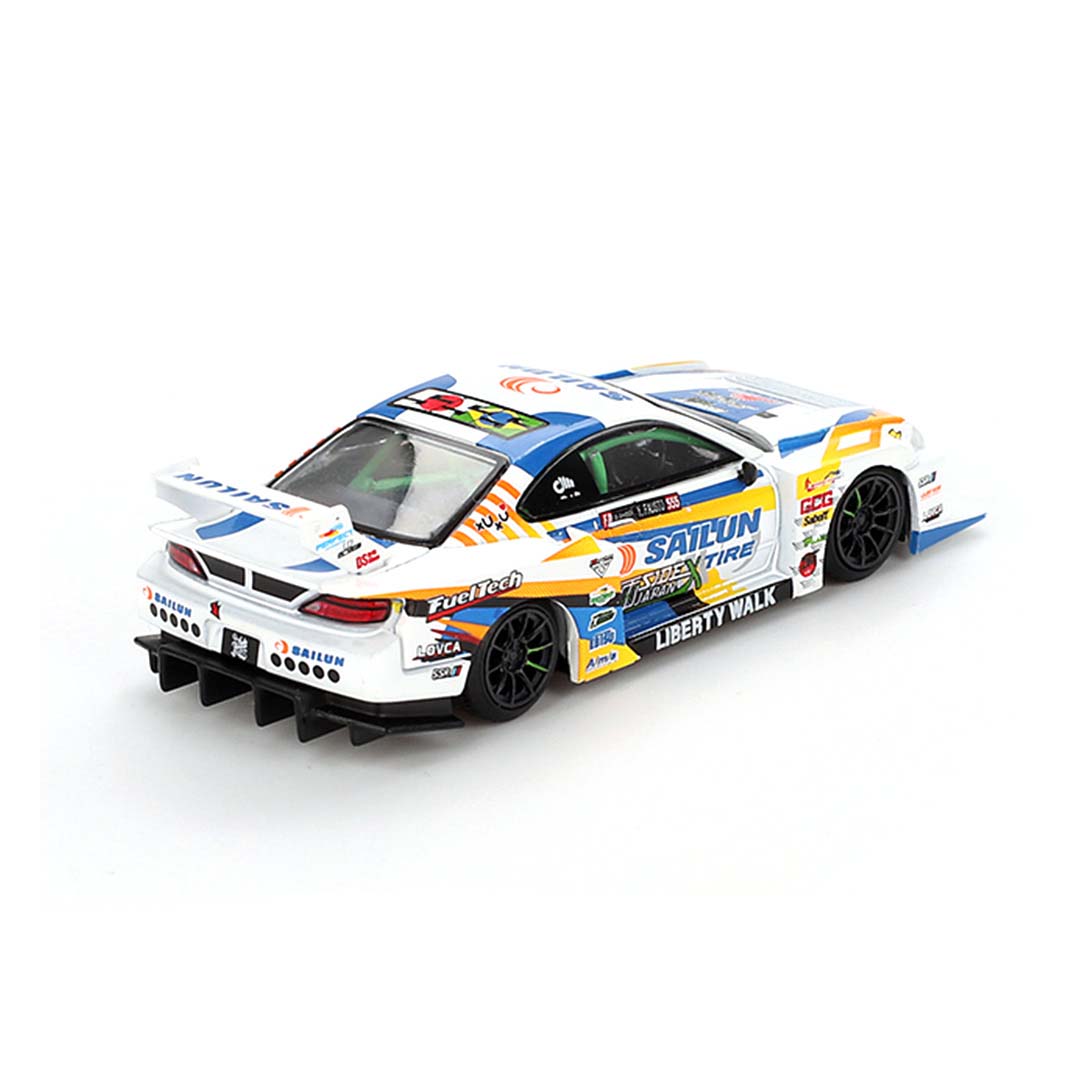 Mini GT 1:64 Nissan LB-Super Silhouette S15 Silvia #555 – 2023 Formula Drift Japan (RHD)