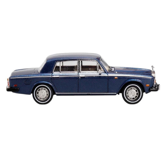 GFCC 1/64 Scale Rolls-Royce Silver Shadow II 1979 Blue – Diecast Metal Car Model Collectible