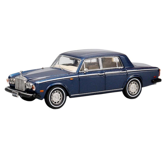 GFCC 1/64 Scale Rolls-Royce Silver Shadow II 1979 Blue – Diecast Metal Car Model Collectible