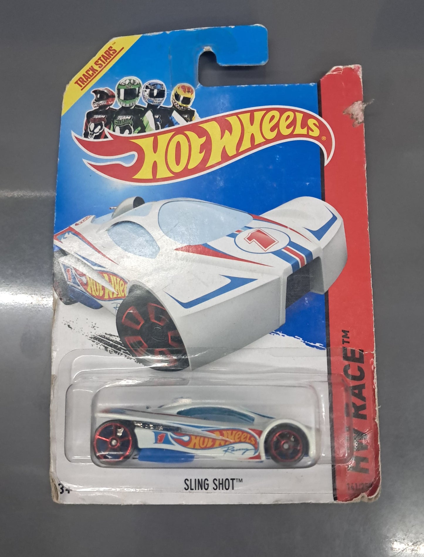 Hot Wheels Sling Shot, HW Race 141/250 - ( Card Damage )