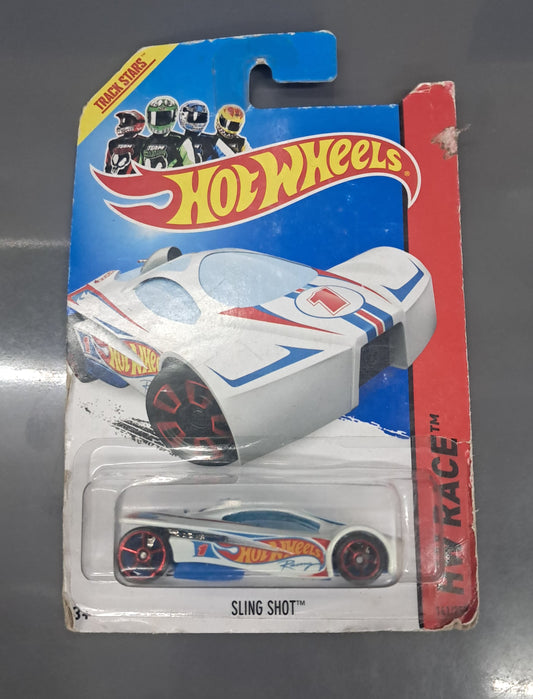 Hot Wheels Sling Shot, HW Race 141/250 - ( Card Damage )