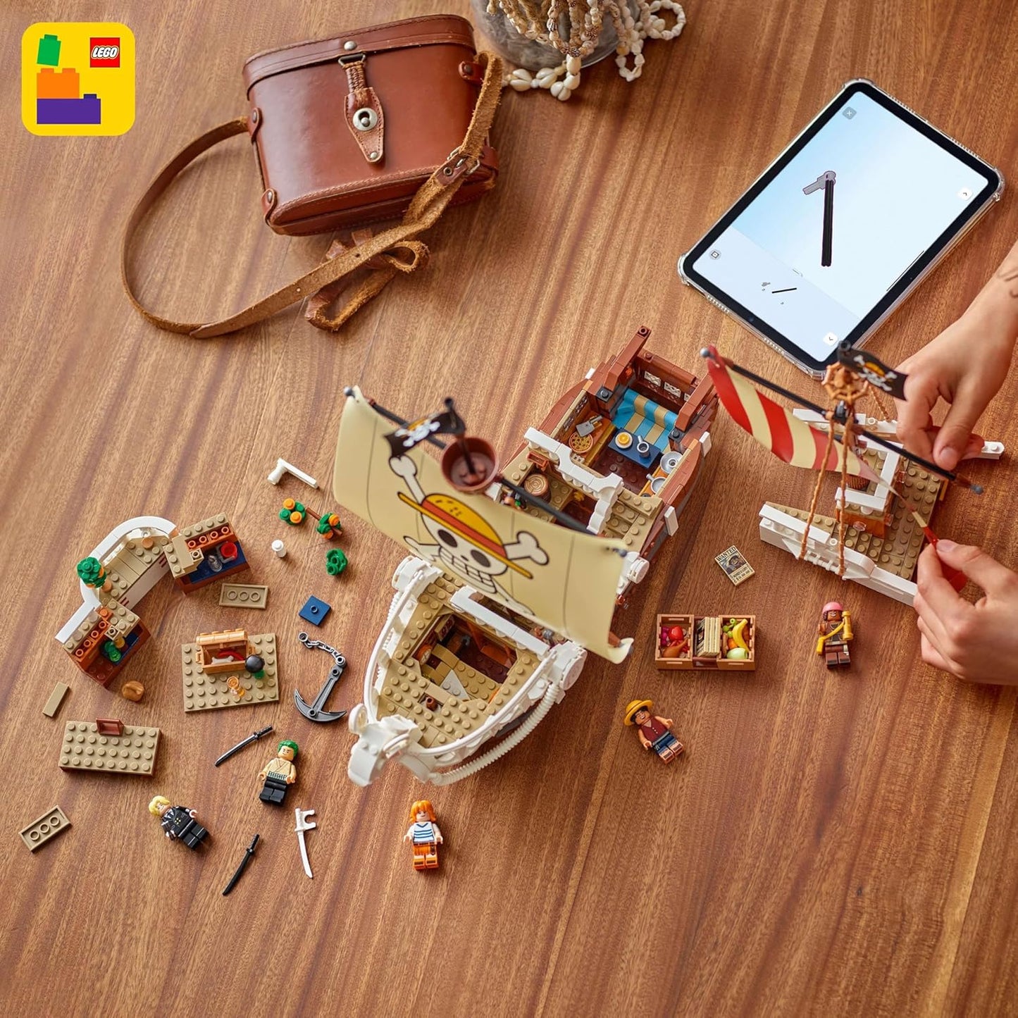 LEGO One Piece The Going Merry Pirate Ship 75639 – Building Toy Set for Kids 10+ 1376 piece Netflix series set