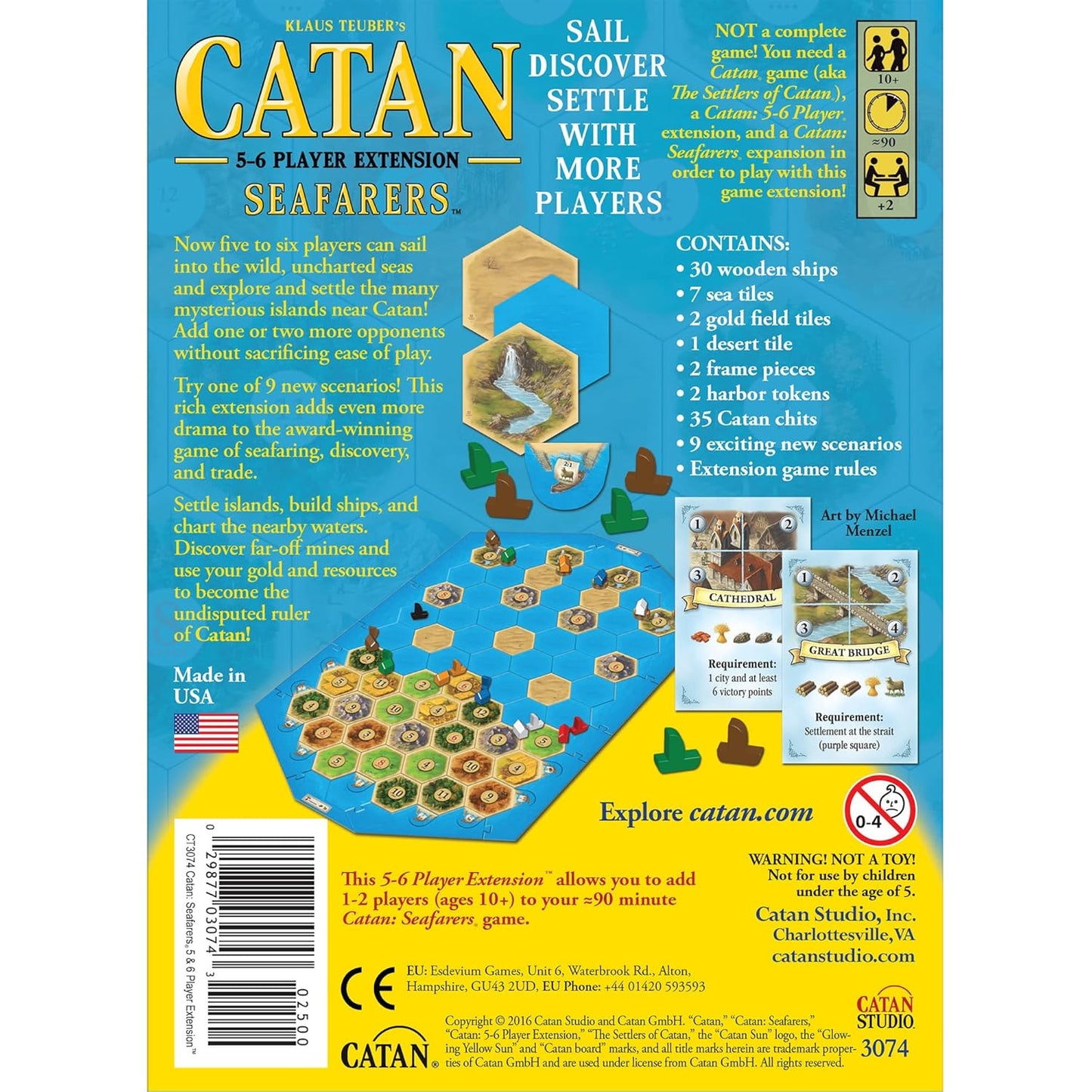 Catan Seafarers 5 and 6 Player Extension Board Game