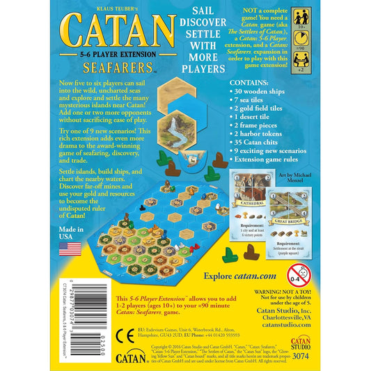 Catan Seafarers 5 and 6 Player Extension Board Game