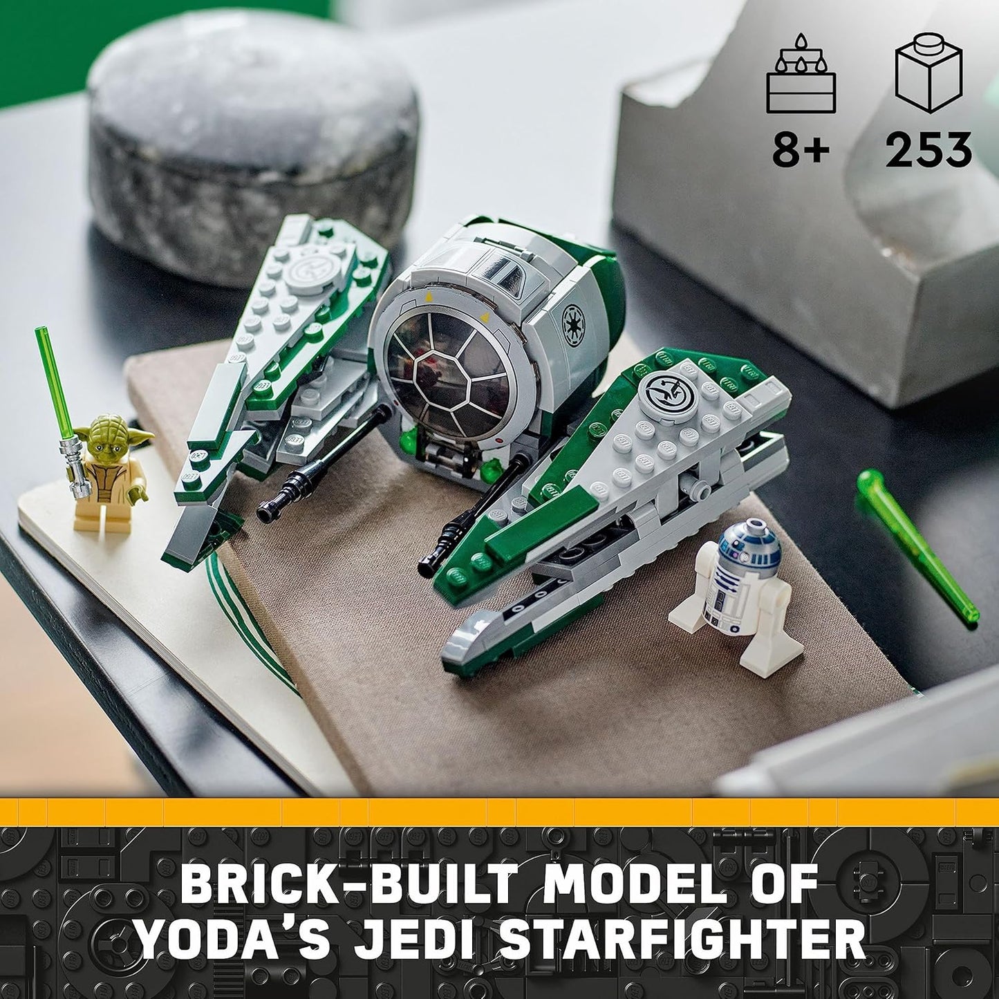 LEGO 75360 Star Wars Yoda’s Jedi Starfighter Building Set (253 Pieces)