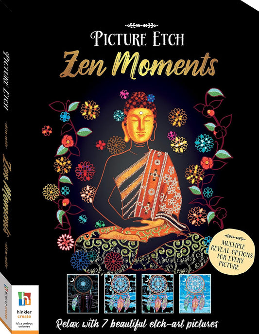 Picture Etch: Zen Moments – Scratch, Relax, and Unwind (by Hinkler)
