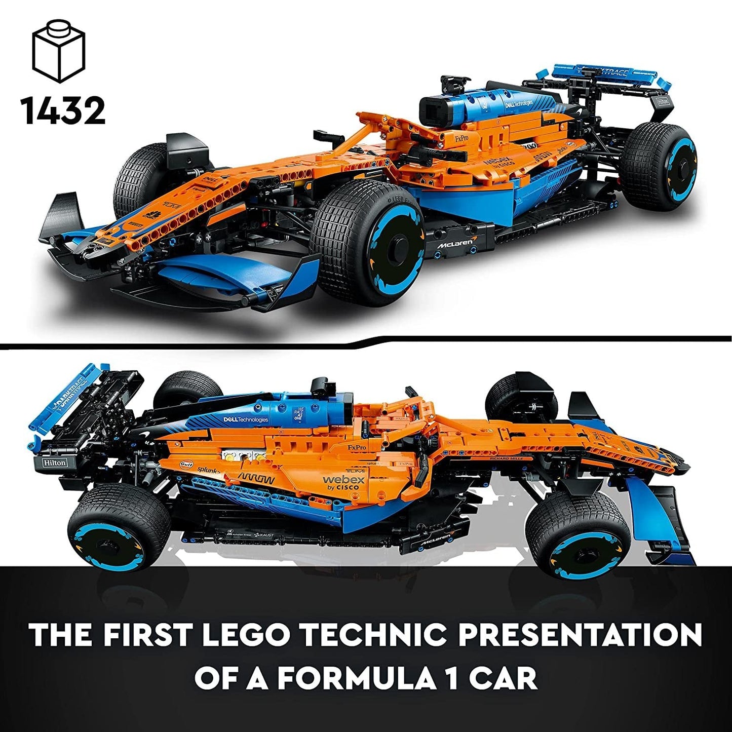 LEGO 42141 McLaren Formula 1 Race Car Model (1,434 Pieces)