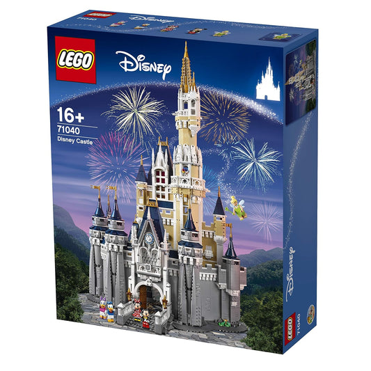 LEGO Disney Castle 71040 showcasing intricate architecture, detailed rooms, and Disney minifigures, capturing the magic of Disney in LEGO form.