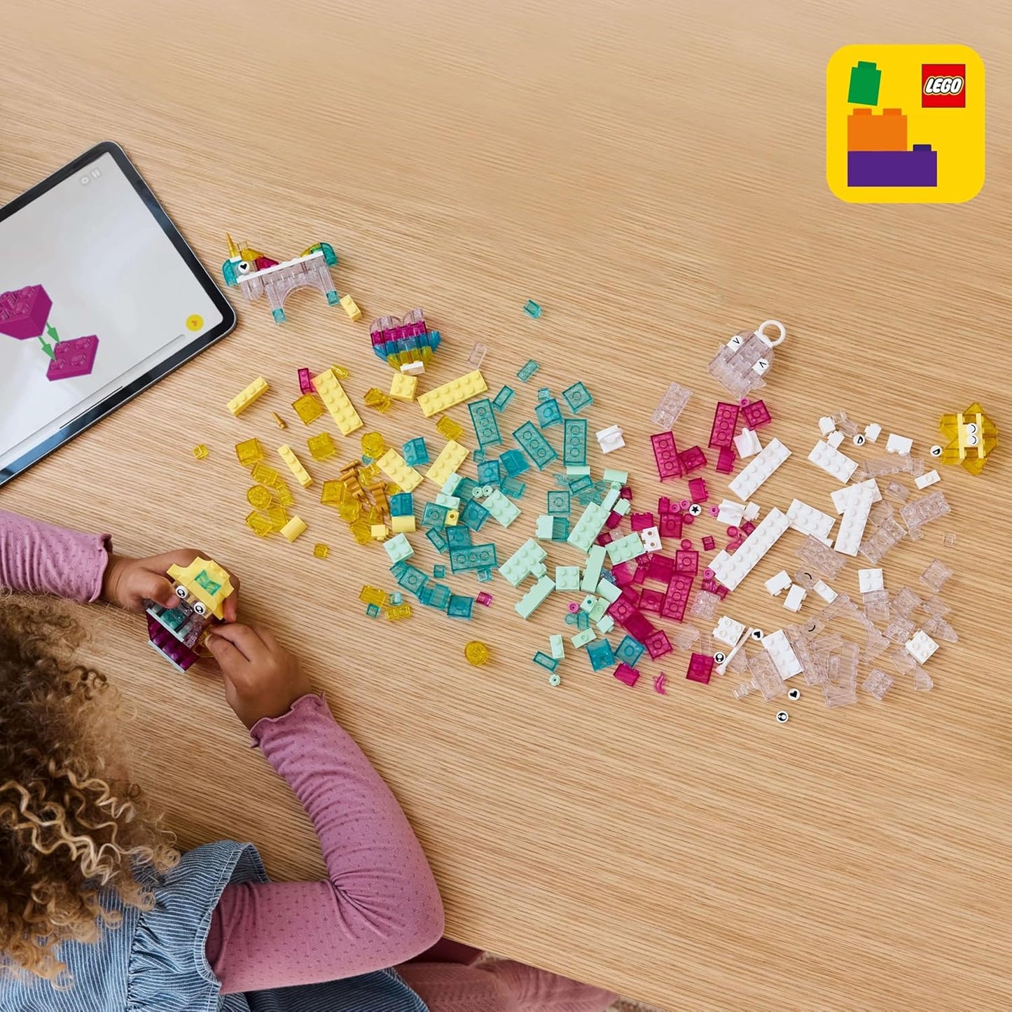 LEGO Classic Magical Transparent Box, Colorful Building Bricks Toy 11040 Building Blocks Toys for 5+ Gift for Boys and Girls
