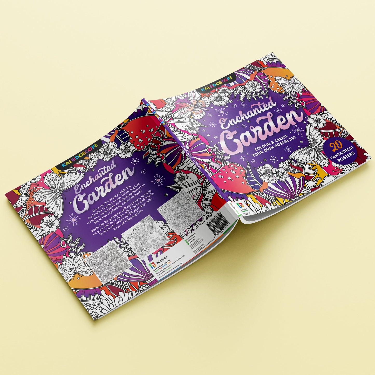 Kaleidoscope Colouring: Enchanted Garden