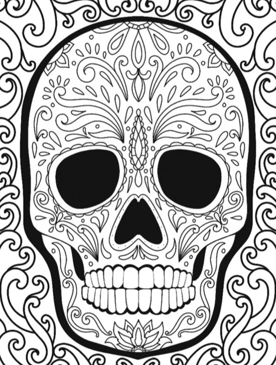 Creative Pages Neon Coloring Kit Sugar Skulls & More!