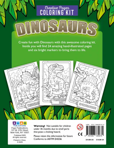 Dinosaurs Creative Pages Coloring Kit No review yet. Write Review