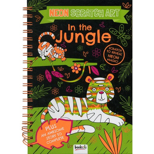 Neon Scratch Art In the Jungle