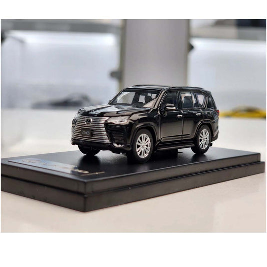 1/64 Lexus LX 600 – Black – Die-Cast SUV Model on Display Base
