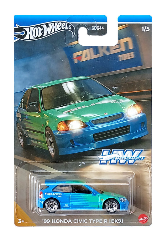 Hot Wheels Speed Graphics 99 Honda Civic Type R EK9