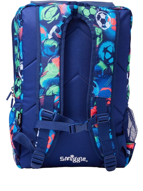 Smiggle School Bag : Football Colorful & Stylish 18 Inch Backpack for Kids