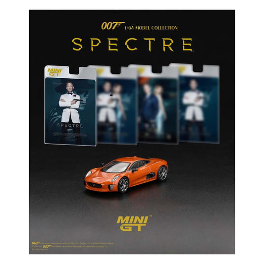 Mini GT 1/64 Jaguar C-X75 007 Series Spectre English Blister Packaging