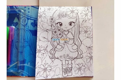 Anime & Manga Coloring Kit – Create Your Own Anime Masterpieces! (Markers Included by Page Publication)