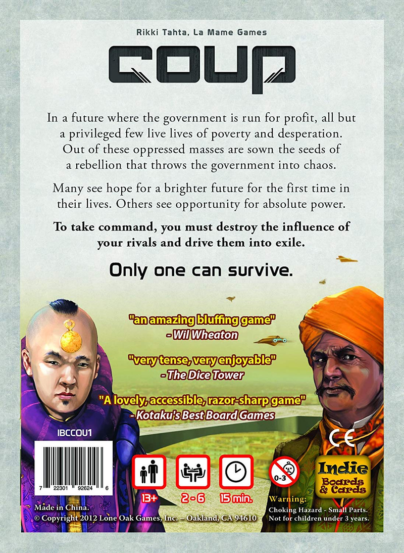 Coup : The Resistance Universe Card Game