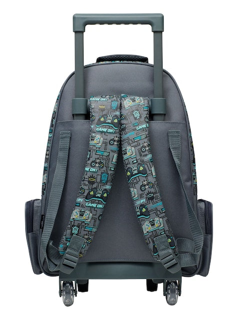 Smiggle School Bag : Game On Colorful & Stylish 18 Inch Trolley Backpack for Kids