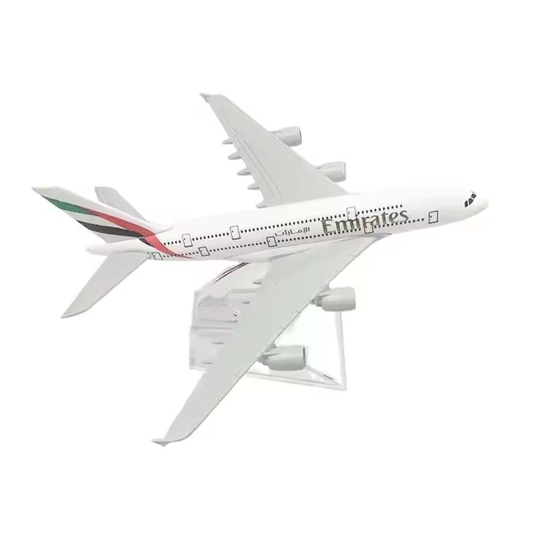 Collectible 1:400 Scale Aircraft Models Airplane -  Emirates A380 (16 cm)