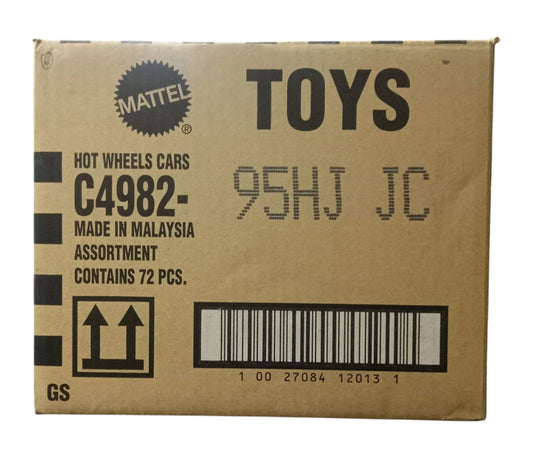 Hot Wheels 2025 Factory-Sealed Case  J (95HJ  JC) – 72 Die-Cast Cars by Mattel (Brand New Box)