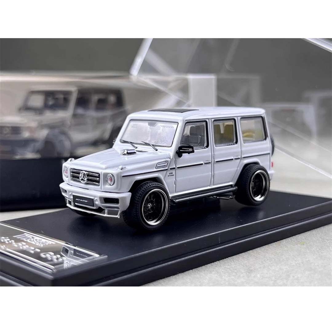 LMF 1/64 Scale Mercedes-Benz G63 White Diecast Car Model Toy Collection Gift