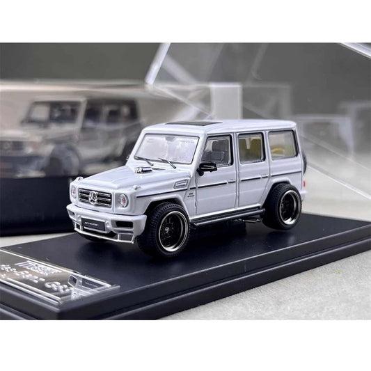 LMF 1/64 Scale Mercedes-Benz G63 White Diecast Car Model Toy Collection Gift