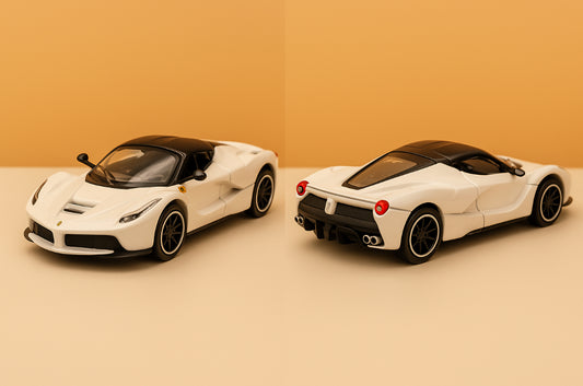 Bburago Ferrari LaFerrari Die-Cast Model (White)