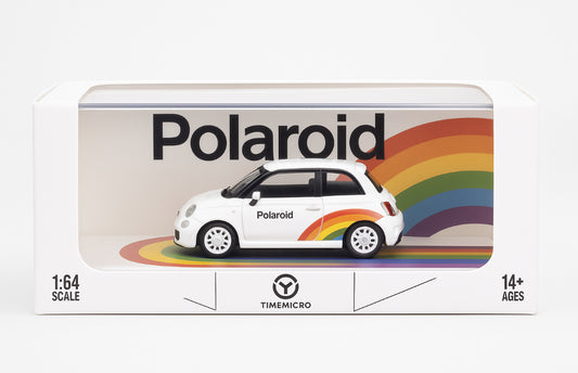 TIMEMICRO Polaroid Edition Die-Cast Car | 1:64 Scale Collectible Model (White)TM643630