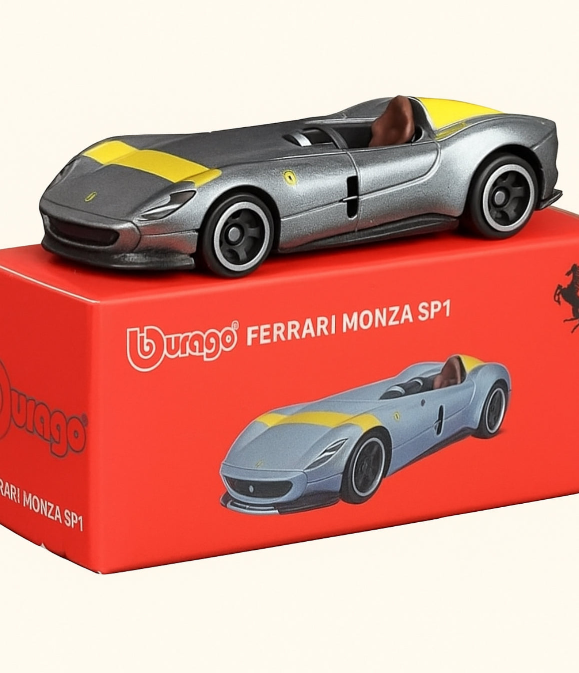 Bburago Ferrari Monza SP1 1:64 Die-Cast Model (Grey)