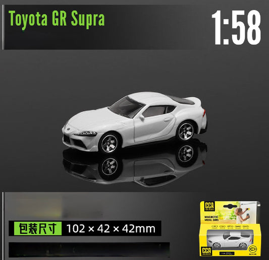 CCA Cool Chic Auto Magnetic Model Car – Toyota GR Supra (1:58 Scale)