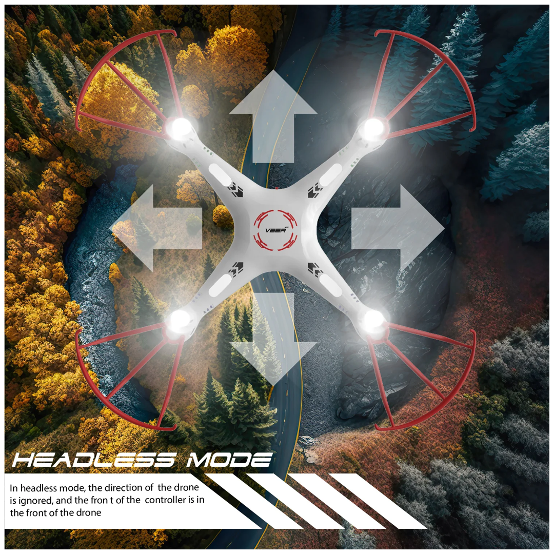 VEER 360 | Altitude Holding Drone | Double Battery-Double Fun - ASSORTED COLOR