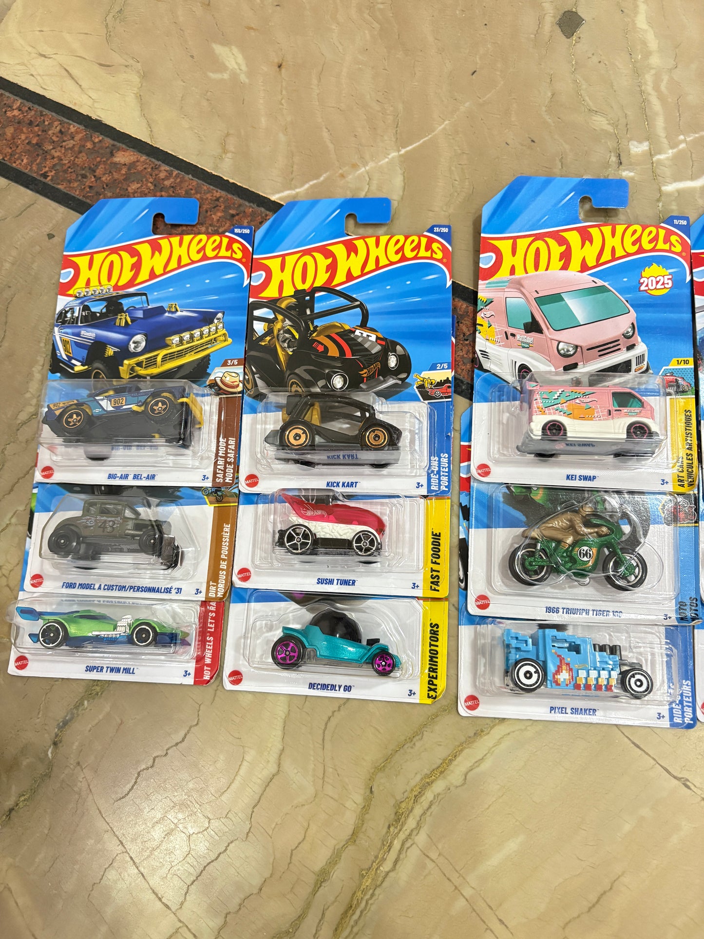 Hot wheels pack of 9 different variants