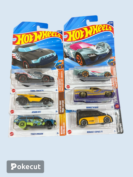 Hot Wheels pack of 6 different variants