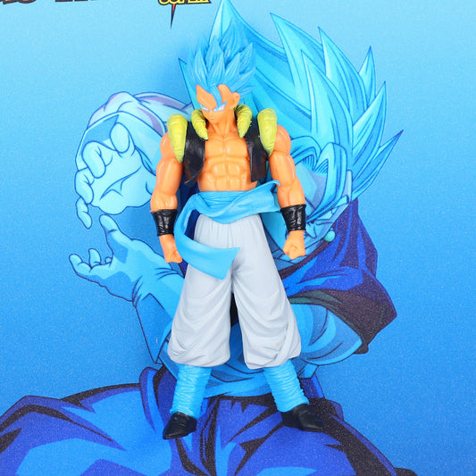 3D Blue Gogeta Dragon Ball Z Decorative Wall Frame – 40x40 cm | Dynamic Super Saiyan Wall Art for Anime Lovers & Collectors