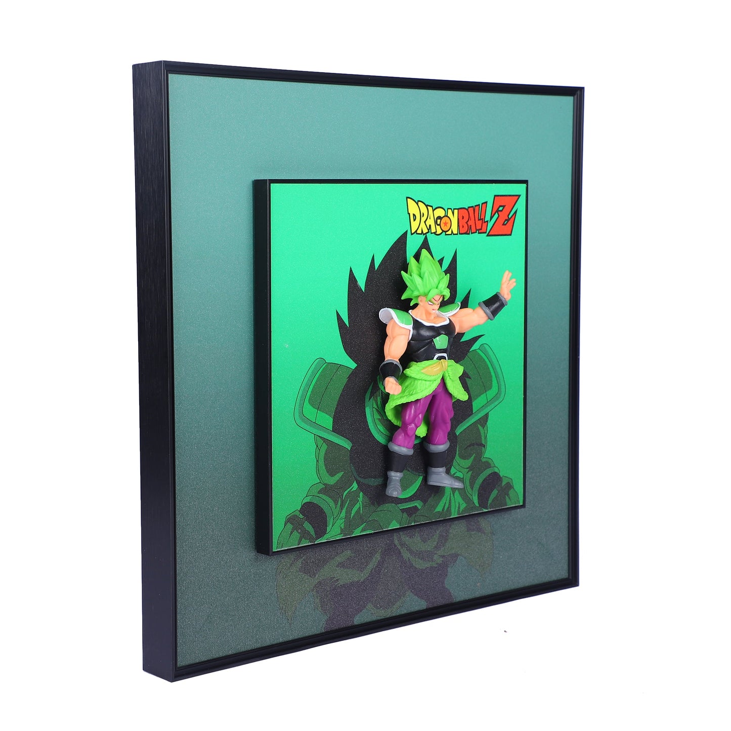 3D Broly From Dragon Ball Decorative Wall Frames – 40x40 cm | Dynamic Superhero Wall Art for Collectors