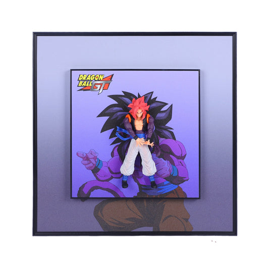 3D Goku From Dragon Ball Decorative Wall Frames – 40x40 cm | Dynamic Superhero Wall Art for Collector