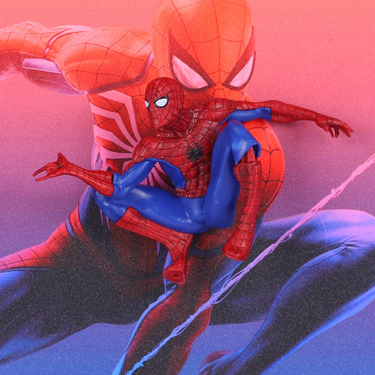 3D Spiderman Action Figure Decorative Wall Frames – 40x40 cm | Dynamic Superhero Wall Art for Collectors