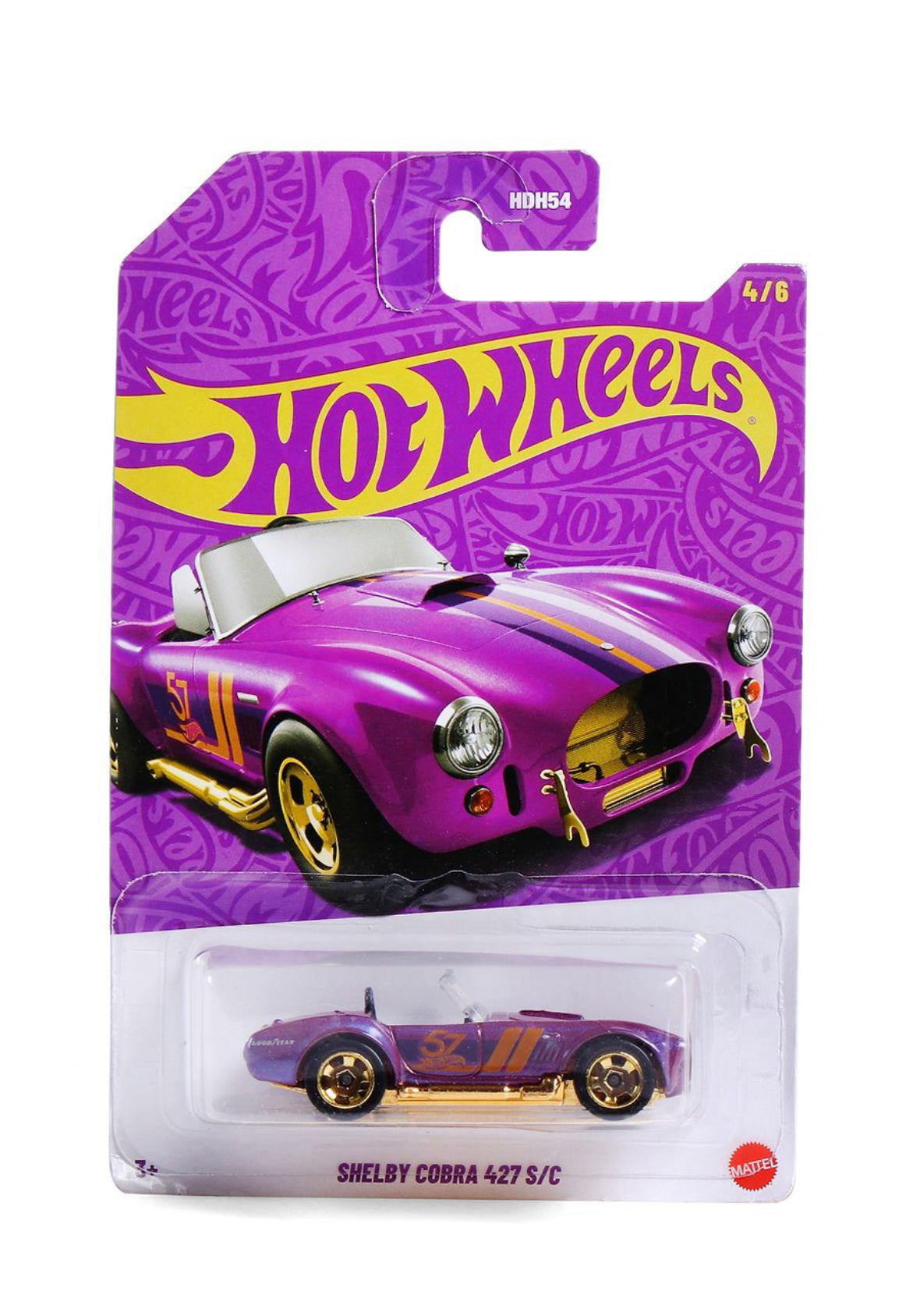 Hot Wheels Shelby Cobra 427 S/C – Purple & Gold Edition (4/6)