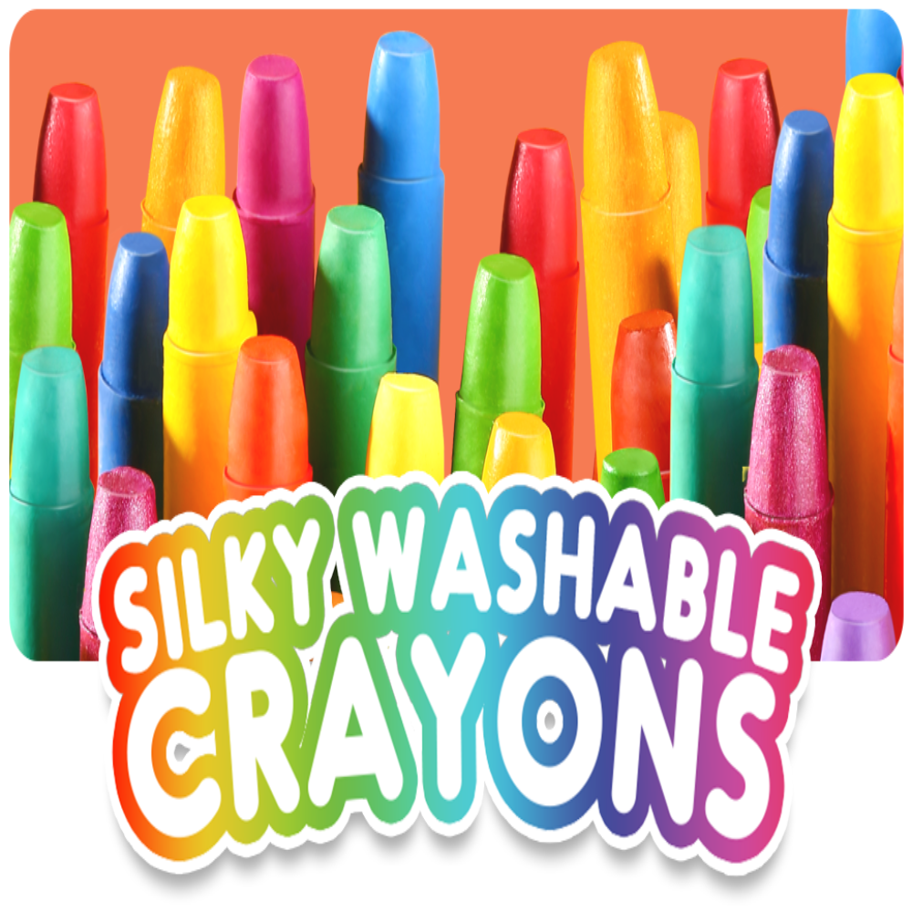 Jar Melo Baby Roo Silky Washable Crayon-Arts & Crafts-Jarmelo-Toycra